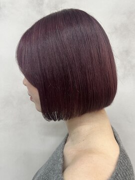 エルフレームバイワンラヴェスト(L'FLAME by one Lovest) 顔周りレイヤー/ダブルカラー/髪質改善/ミニボブ/長野駅前