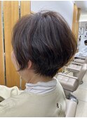 ショート/ボブ/ショートボブ/丸みボブ/ブラウンカラー