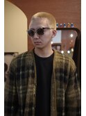 メンズ刈り上げケアブリーチ抜きっぱなしブロンド眉毛カット岡山