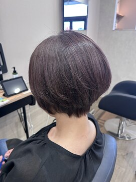 プリンプ トータルビューティ(PRIMP.total beauty) ラベンダーカラー　ココアカラー　ショートボブ　透明感白髪染め