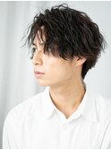 無造作ツイストスパイラルパーマ刈り上げ暗髪ショートI南越谷