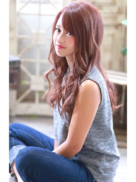 ラファンジュ ヘアー(Rohange hair) 【Rohange】マルサラカラー#イメチェン#デザインカラー#前髪