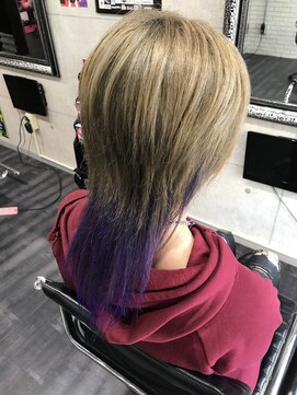 ミミック (mimic) TRICKstyle!襟足紫のウルフスタイル!