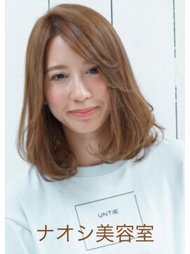 ナオシ トレス 富雄店(nao*c tres) 【奈良/富雄nao*c】ミルクティーベージュのセミロング