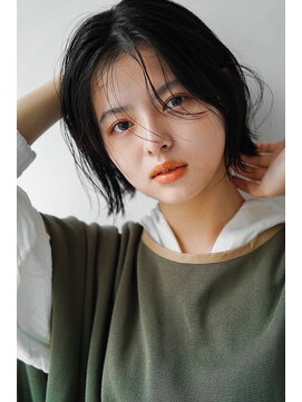 フィルムス 新宿(FILMS) 斜めバング/グレージュカラー/デザインカラー/シルキーベージュ