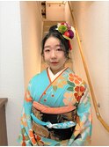 シンプルに～高めお団子スタイル