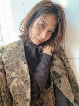 アイティーバイアルバム 下北沢店(IT by ALBUM) ゆる巻きワンカール_アースカラーくびれヘアツートンカラー_9012