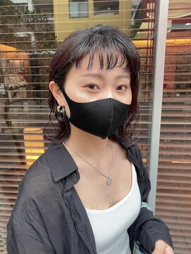 ビーワールド(B WORLD) 大人っぽく！そして可愛く！オン眉スタイル【デザインカラー】