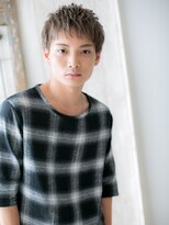 トニーアンドガイ メン 与野駅前店(TONI&GUY MEN)&nbsp;グレーベージュのフェザーマッシュ束感ショートc