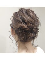 ザザ(ZAZA)&nbsp;結婚式参列ヘア＊ミディアムボブのアップスタイル