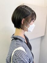 キャンバス バイ ネオリーブ 横浜西口(Canvas by neo.)&nbsp;ショートボブ　インナーカラー　イヤリングカラー