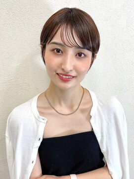 ハウスアンドヘアーワークス(House&Hair works) 前髪長め大人小顔ショート30代40代50代　藤沢