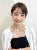 前髪長め大人小顔ショート30代40代50代 藤沢
