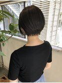 大人かわいい20代30代40代/ショートボブ/ブルーブラック