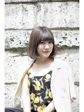 アクト 三鷹店(ACT) ミルクティー内巻きぱっつんボブ