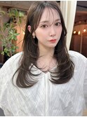 レイヤーカット大人かわいい簡単スタイリング顔周りカット前髪