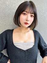 マシェリー バイ ロンド 金山(Ma cherie by Lond)&nbsp;黒髪×インナーカラー/ブリーチ/ハイトーン×切りっぱなしボブ