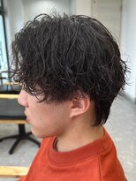 フゥ 宇都宮(FeU) 波巻きパーマメンズパーマメンズヘアツーブロックツイストパーマ