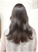銀座　カラー　グレージュ　アッシュグレージュ　艶髪　暗髪