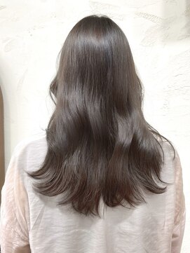 アンフィニー 銀座(ANFINI) 銀座 カラー グレージュ アッシュグレージュ 艶髪 暗髪
