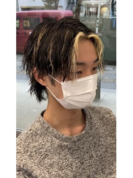 アンサー 千葉中央(UNSER prod by THE DAY) 緩めツイストスパイラルセンターパートウルフ