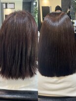 リブロ(LiBro)&nbsp;こなれミディ外ハネボブくびれヘア暗めカラーダークアッシュ