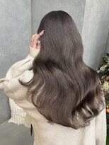 ラックスビーハカタ 福岡博多バスターミナル店(LUXBE HAKATA) うる艶ブリーチなし透明感カラーアッシュブラウン
