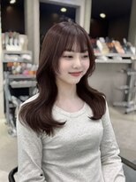 リリー(Lilley)&nbsp;ブラウンカラー×顔周りカット×レイヤーカット