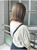 【loje】くすみミルクティーベージュ/ミディアムボブ