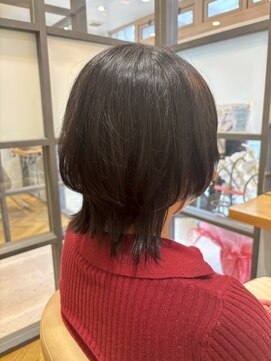 ヘア ルーナ バイ アプリーレ(hair lune by Aprire) 大人かわいい☆20代30代40代☆小顔ネオウルフ☆ダークブラウン