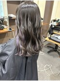綺麗に抜けるラベンダーインナーカラー一周!