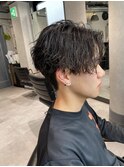 【櫻田】波巻きパーマ センターパート メンズパーマ
