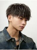 ツイスパ刈り上げショートマッシュ