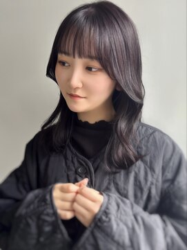 エル セルカ 高田馬場(el CERCA) 韓国風ルビーレッド×小顔くびれ外ハネスタイル