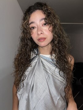 ヨハク 大阪梅田中崎町(yohaku) 【misaki】海外風パーマ×ハイライト