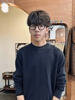 チャプター 問屋町(chapter) 下ろしフェザーパーマシースルーマッシュケアパーマ眉毛カット