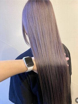 ベルヘアーデザイン 堺東(Belle hair Design) ハイトーンパープルラベンダーイルミナカラー20代30代40代堺東
