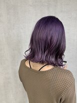 トリコ(ToricO) ラベンダーパープル ダブルカラー 全頭ブリーチ くすみヘアー