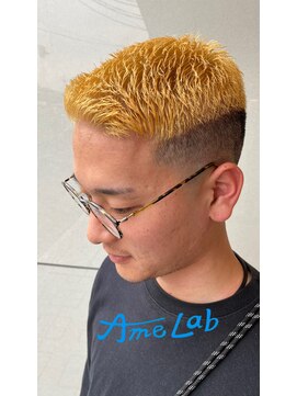 アメラボ 平針店(AmeLab) 【AmeLab】スキンフェード×抜きっぱなし金髪スタイル