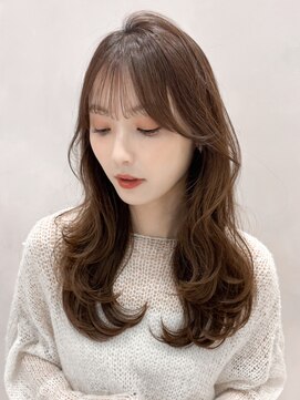 アグノス 青山(Agnos) 斜めバング20代30代40代◎美髪愛されシースルーバング艶感