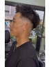 【Men’s Barber】メンズカット+顔全体シェービング(眉毛カット&眉毛剃り