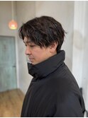 ルーズパーマ/ナチュラルセンターパート