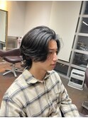 色気マッシュウルフセンターパート　名古屋/パーマ
