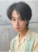 〈k24〉メンズパーマブリーチフェードツーブロックスパイラル