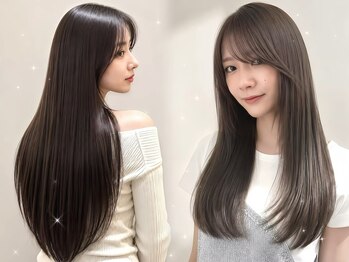 コンマ(,)の写真/髪質改善ストレートで美髪矯正を体験◎トリートメントも自慢のサロンで艶めく髪へ