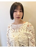 ドルセプラタ(Dulce plata) 【kaN.】タッセルボブ×オリーブベージュ×シースルー×透明感