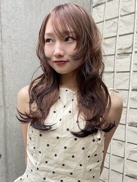ヨハク 大阪梅田中崎町(yohaku) 【MIHO】グレージュ×裾カラー