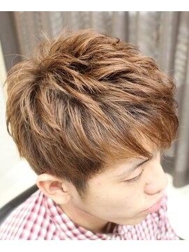ヨシザワインク プレミアム 横浜 桜木町店(YOSHIZAWA Inc. PREMIUM) 【ヨシザワ横浜】束感ショートブラウンツーブロック