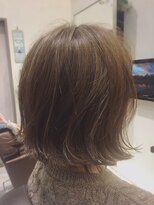 サンノゼ(SAN JOSE)&nbsp;外ハネボブ＋ハイライト＋グリーンアッシュ