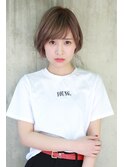 [Ravo]＊シンプルショートボブ×ハイトーン＊THROWダブルカラー